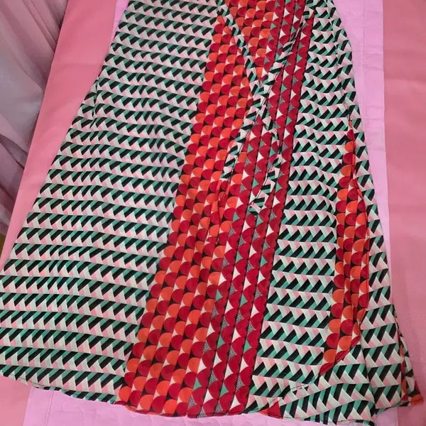 [BUNJANG] Women's Paisley Pattern Long Wrap Skirt / 여성 페이즐리 패턴 롱 랩스커트