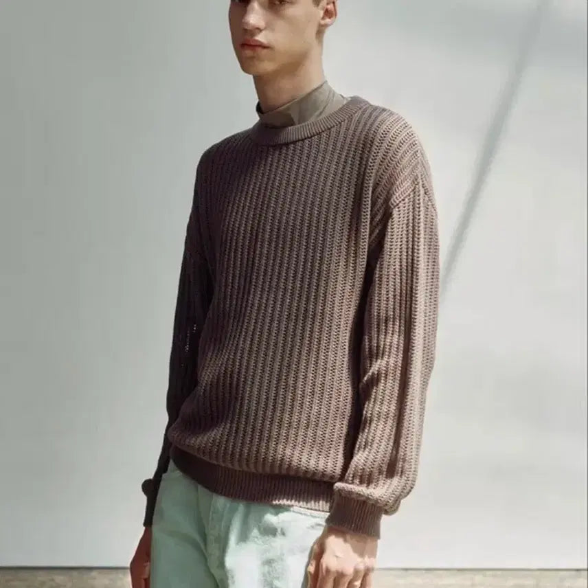 [BUNJANG] Knitted Long Sleeve Knit Sweater / Knitted 니티드 긴팔 니트