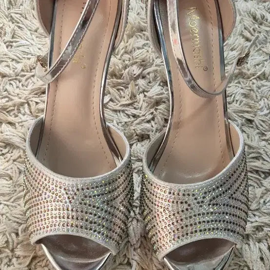 [BUNJANG] Silver Strap Heels / 실버 스트랩 힐