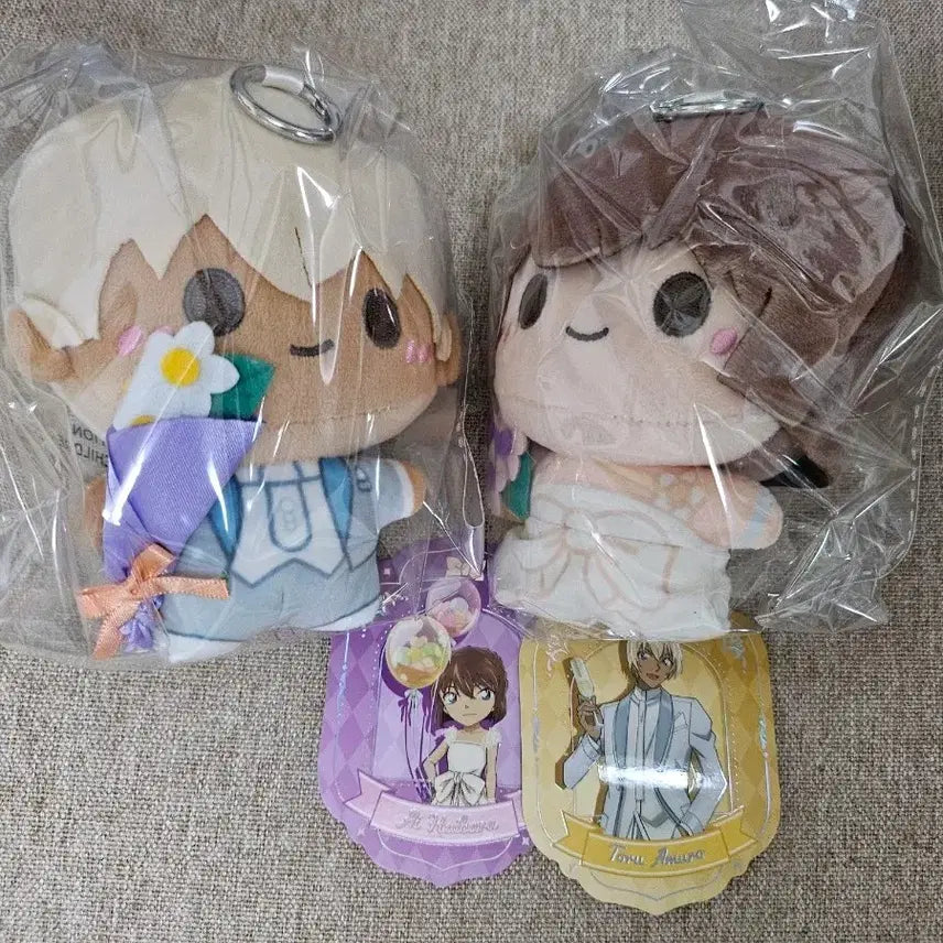 [BUNJANG] Detective Conan Wedding Dolls Set (Amuro, Haibara) - Sealed / 미개봉) 명탐정코난 웨딩 인형