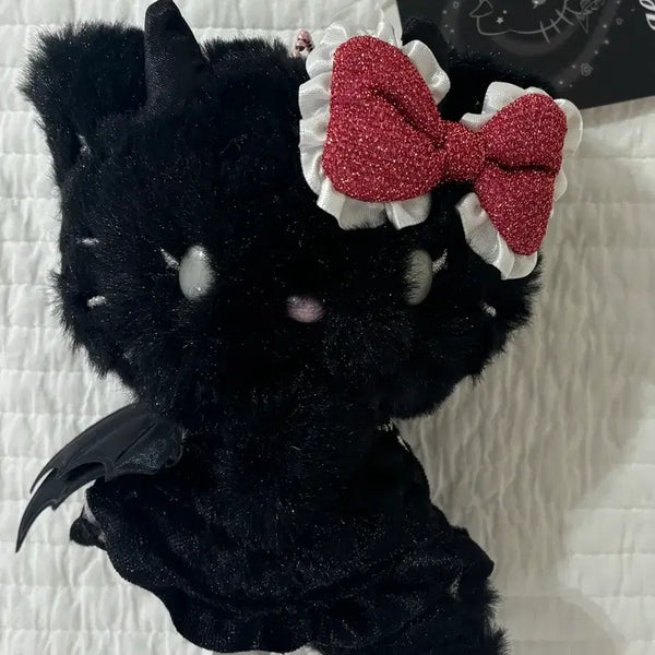 [BUNJANG] Sanrio Angel/Devil Kitty Mascot Plush - Devil Kitty / 산리오 천사악마 천악키티 마스코트 인형 악마 키티