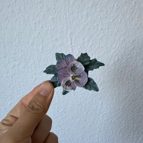 [BUNJANG] Vintage German Pansy Brooch / 독일)빈티지 팬지 브로치