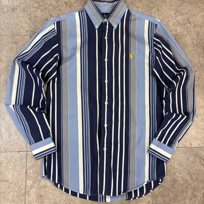 [BUNJANG] Polo Ralph Lauren Striped Long Sleeve Shirt / 폴로 랄프로렌 스트라이프 긴팔 셔츠 #csz695