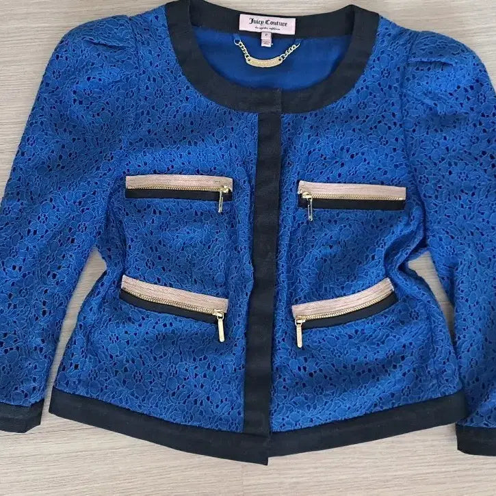 [BUNJANG] Juicy Couture Women's Black Lace Jacket / 정품)쥬시 꾸뛰 여성 블랙 자켓