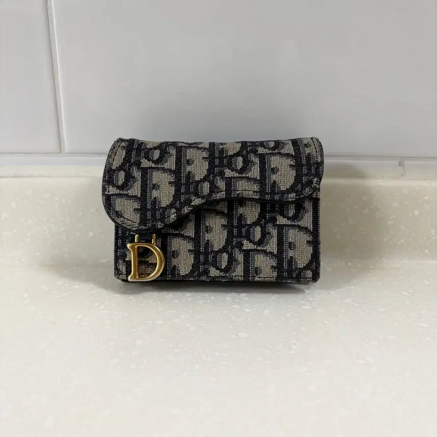 [BUNJANG] Dior Oblique Saddle Card Holder / [정품] 디올 오블리크 새들 카드지갑
