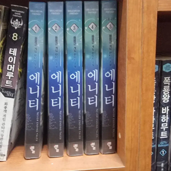 [BUNJANG] Enity 1-5 Complete Set: Wind Dreamer Game Fantasy Novel / 에니티 1-5 완 풍몽군 게임판타지 소설