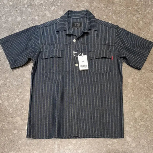 [BUNJANG] TheStory Denim Short Sleeve Shirt (M) / (새상품) 더스토리 데님 반팔 셔츠 (M)