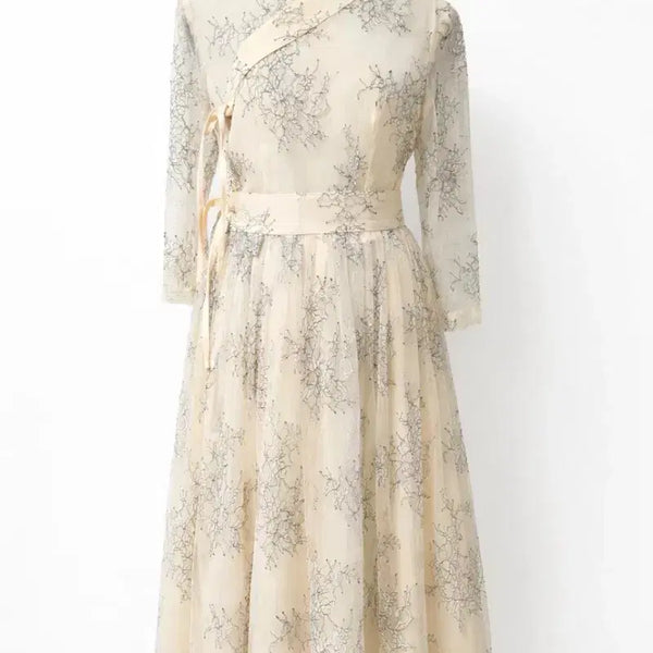 [BUNJANG] Chicline Sarangopda Cheollik One-piece Dress / 시크라인 사랑옵다 철릭 원피스