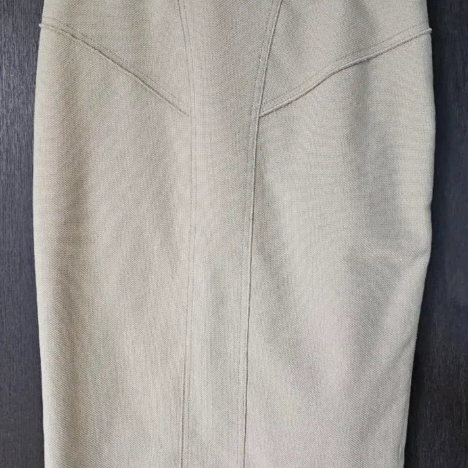 [BUNJANG] Beige Object Midi Skirt / 오브제 스커트