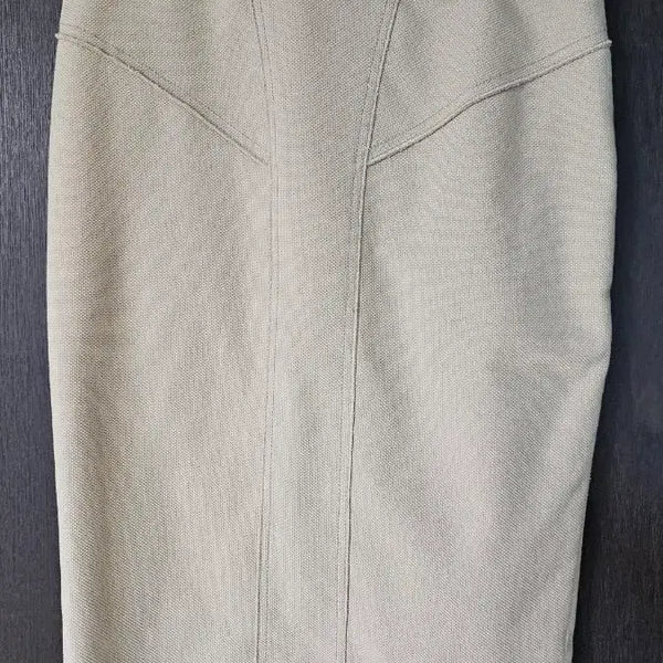 [BUNJANG] Beige Object Midi Skirt / 오브제 스커트