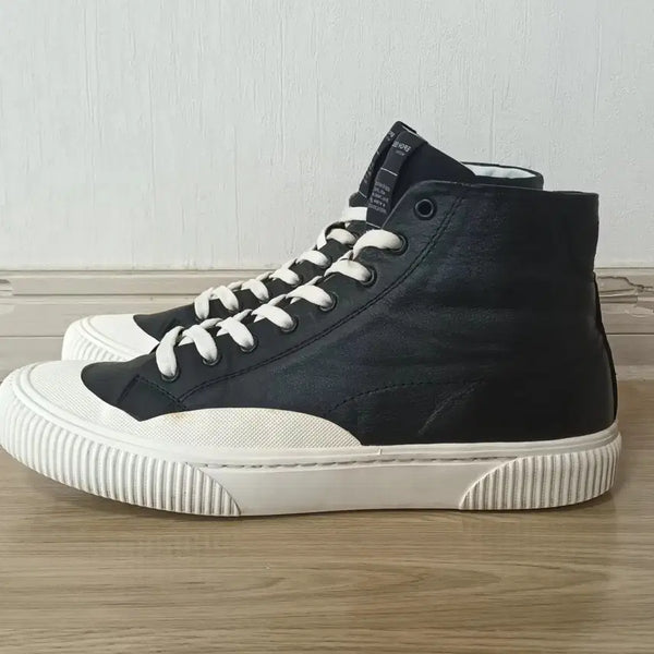 [BUNJANG] System Homme Lambskin High-Top Sneakers Size 255 / 시스템옴므 양가죽 하이탑 스니커즈 255