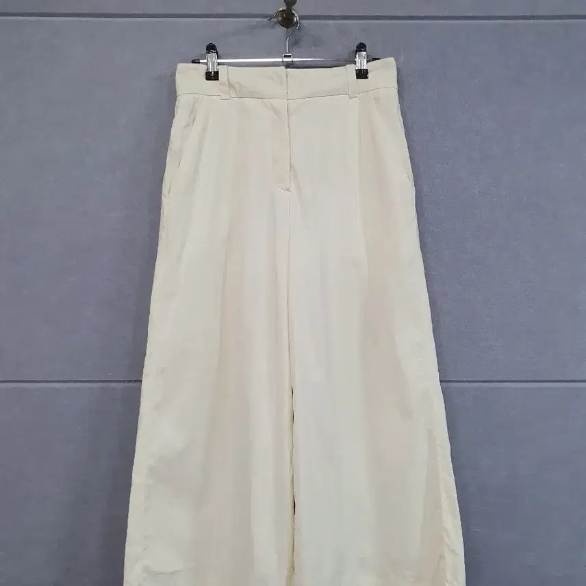 [BUNJANG] SISLEY Ivory Wide Pintuck Pants Size 42 / #SISLEY 아이보리 와이드 핀턱 팬츠 42