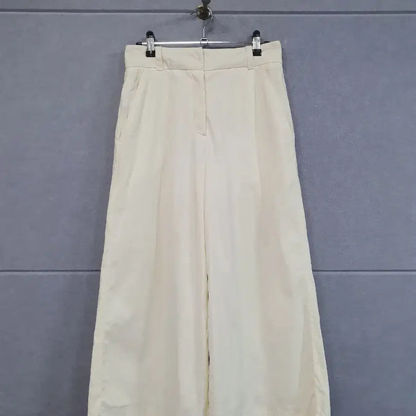 [BUNJANG] SISLEY Ivory Wide Pintuck Pants Size 42 / #SISLEY 아이보리 와이드 핀턱 팬츠 42