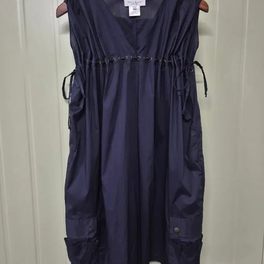[BUNJANG] Paul & Joe Navy Sleeveless Dress / 폴앤조 네이비 민소매 원피스