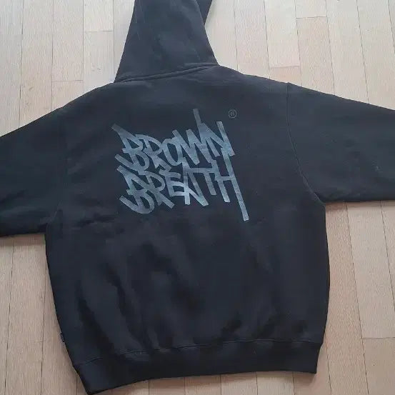 [BUNJANG] Brownbreath Black Hoodie L Size / 브라운브레스 블랙 후드티 L사이즈 / 오버핏 / 상태좋음