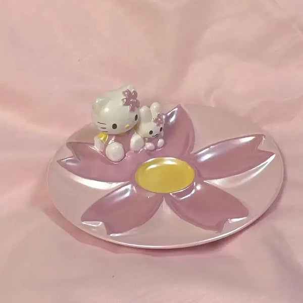 [BUNJANG] Vintage Hello Kitty Ceramic Tray / (새상품) 고전키티 도기 트레이