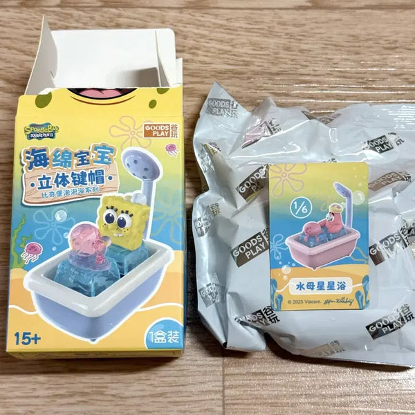[BUNJANG] SpongeBob SquarePants Patrick Star Bubble Bath Keyring / 스폰지밥 목욕 키캡 키링 뚱이 버블 욕조 피규어 판매