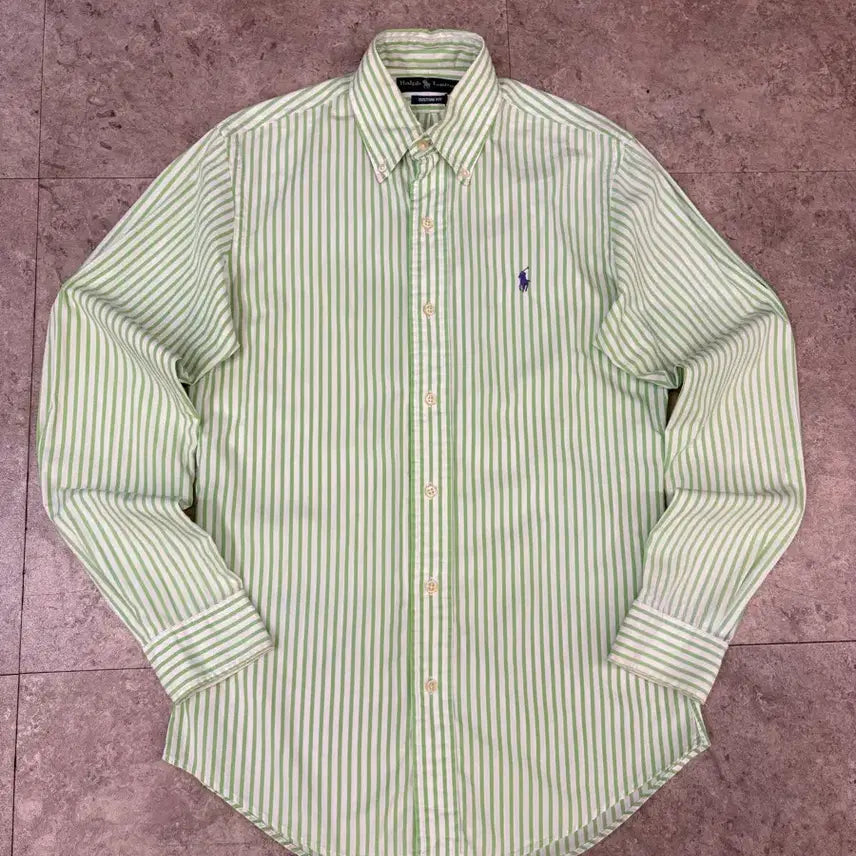 [BUNJANG] Polo Ralph Lauren Striped Long Sleeve Shirt / 폴로 랄프로렌 스트라이프 긴팔 셔츠 #csz696