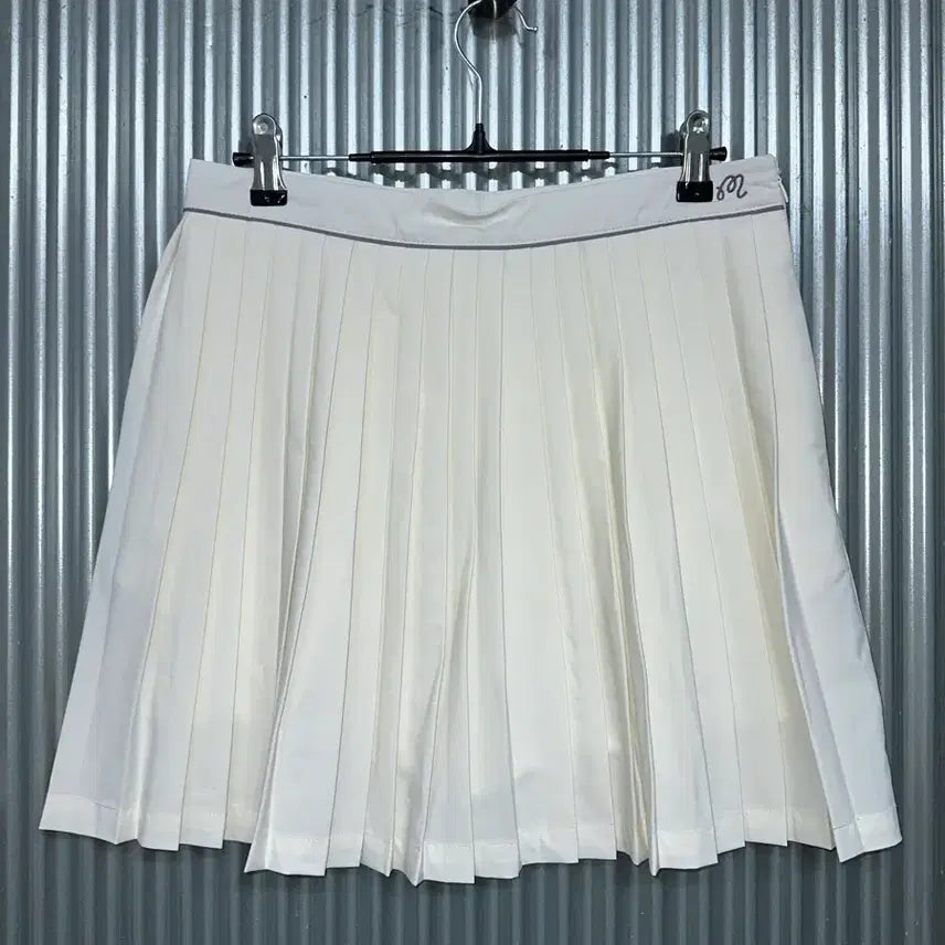 [BUNJANG] Malbon White Pleated Golf Skirt XL / [XL] 말본 MALBON 화이트 플리츠 골프 스커트
