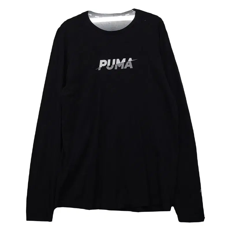 [BUNJANG] Puma Printing Black Long Sleeve T-Shirt M / 푸마 프린팅 블랙 긴팔티 100(M)