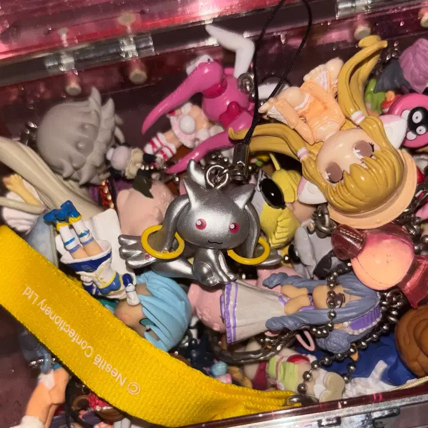 [BUNJANG] Puella Magi Madoka Magica Kyubey Figure Keychain Strap / 마마마 큐베 피규어 키링 스트랩