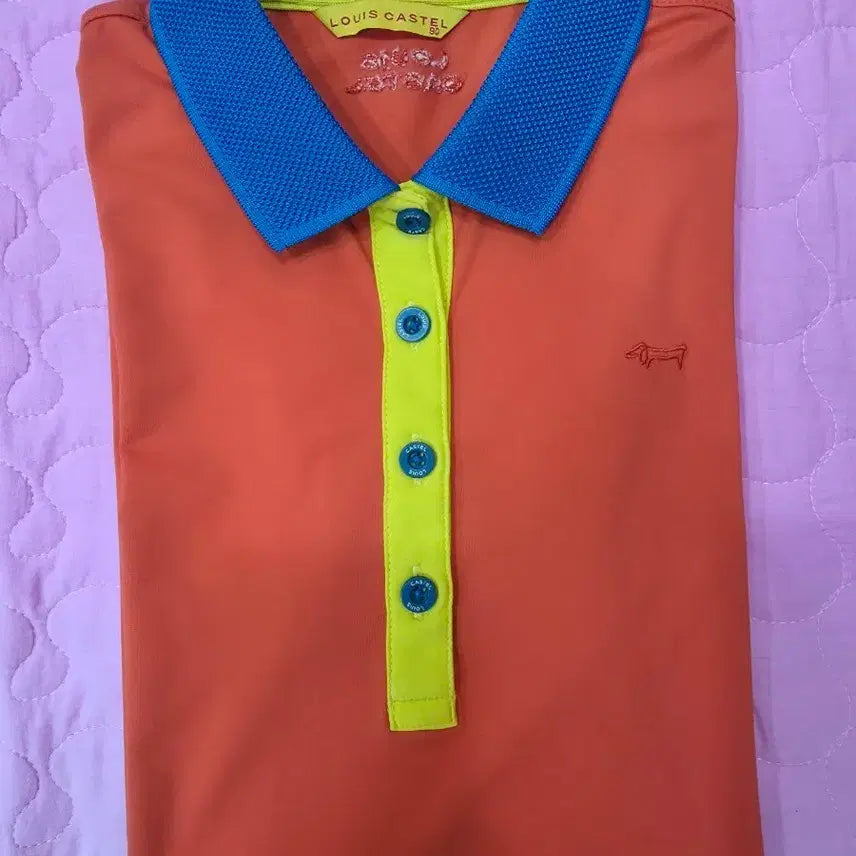 [BUNJANG] Louis Castel Women's Short Sleeve Collar T-Shirt / 여성골프반팔카라티