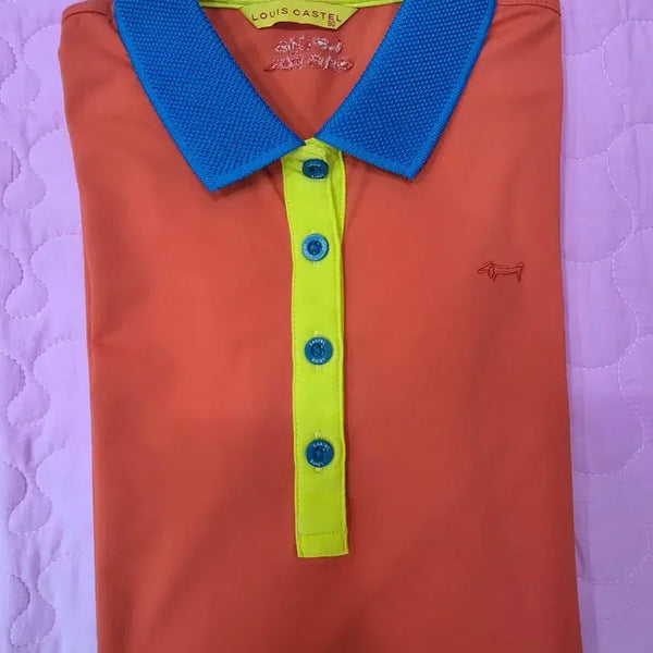 [BUNJANG] Louis Castel Women's Short Sleeve Collar T-Shirt / 여성골프반팔카라티