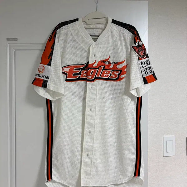 [BUNJANG] Hanwha Eagles Flame Uniform Player Worn Size 105 / 한화이글스 불꽃유니폼 선수실착용 105사이즈