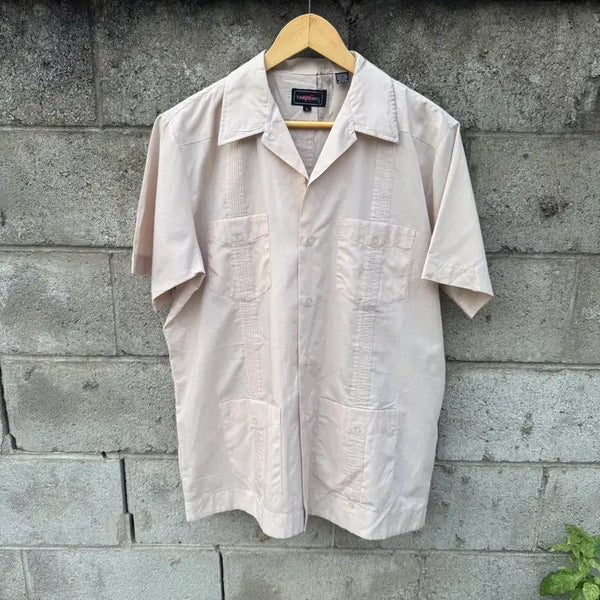 [BUNJANG] Youngbloods 90s Vintage Cuban Guayabera Shirt Beige L / 90s youngbloods 빈티지 쿠바 구아야베라 셔츠 베이지 L
