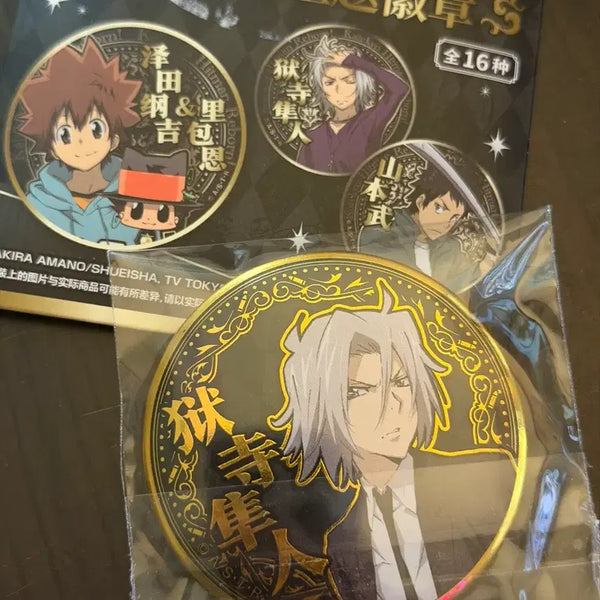 [BUNJANG] Katekyo Hitman Reborn! Hayato Gokudera Can Badge Pin / 가정교사 히트맨 리본 가히리 캔뱃지 핀버튼 고쿠데라 하야토
