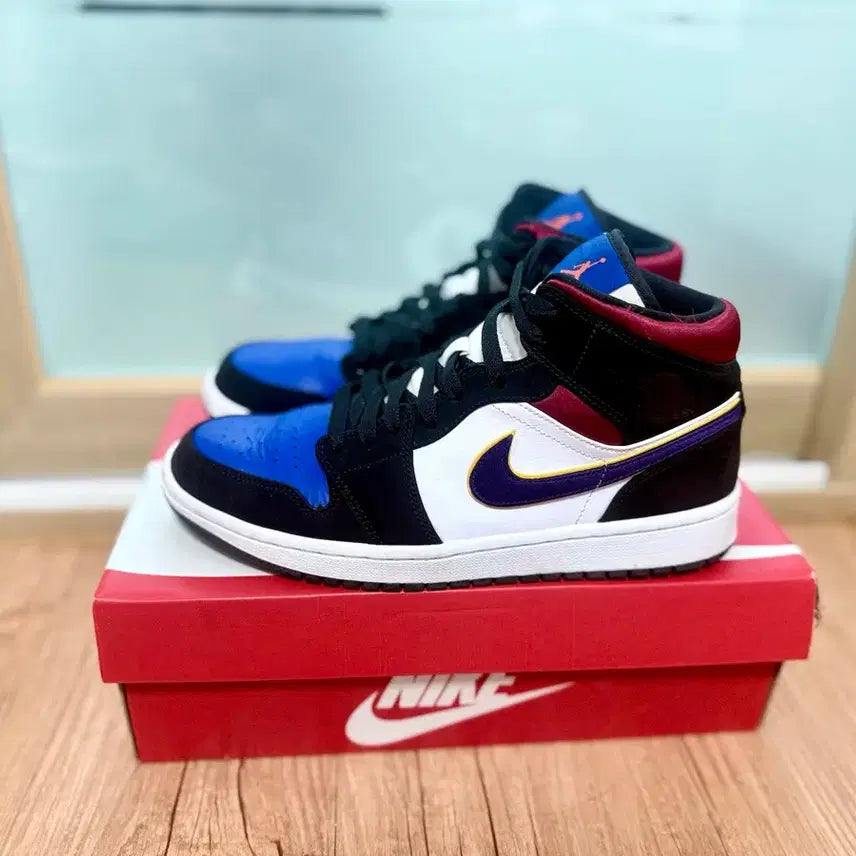 [BUNJANG] Jordan 1 Mid Lakers Top 3 - Men's Size 270mm / 조던 1 미드 레이커스 탑 3