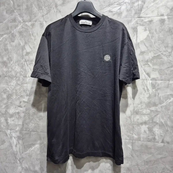 [BUNJANG] Stone Island Short Sleeve T-Shirt Black / 스톤아일랜드 반팔 티셔츠 블랙
