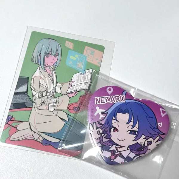 [BUNJANG] Aitry Eighteen Trip Kinary Netaro Photocard & Badge Bundle Set / 에이트리 에이틴트립 키나리 네타로 포카 뱃지 일괄