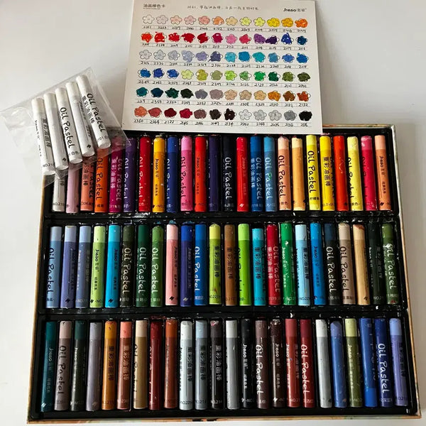 [BUNJANG] Gieso Oil Pastels 72 Colors / 지에소 오일파스텔 72색