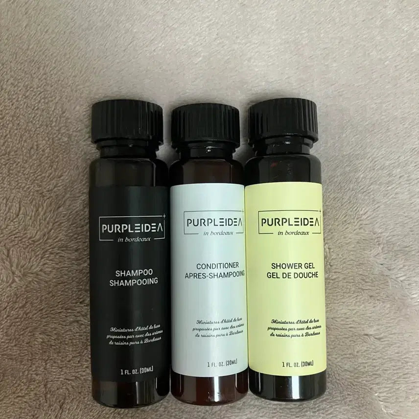 [BUNJANG] Purple Idea Bordeaux 3-Piece Travel Set / [새상품] 퍼플아이디어 인 보르도 3종 세트