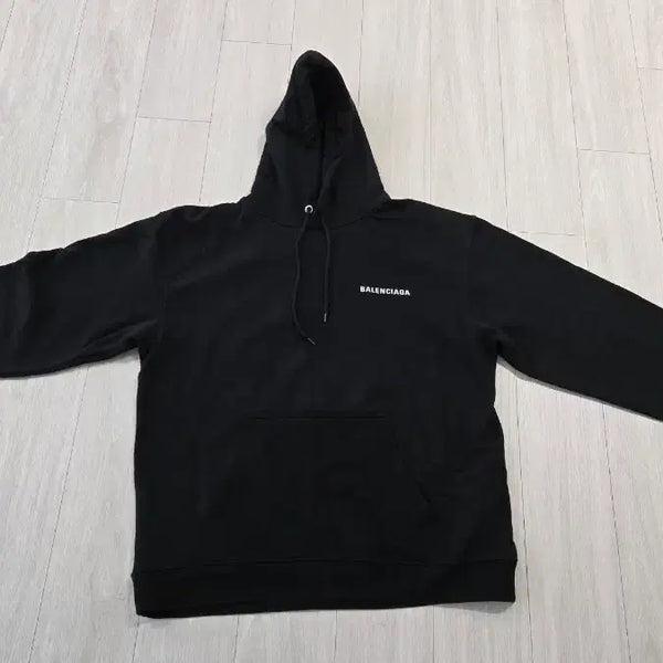 [BUNJANG] Balenciaga Back Logo Hoodie Black XL / 발렌시아가 백로고 후드티 블랙 (사이즈 XL)