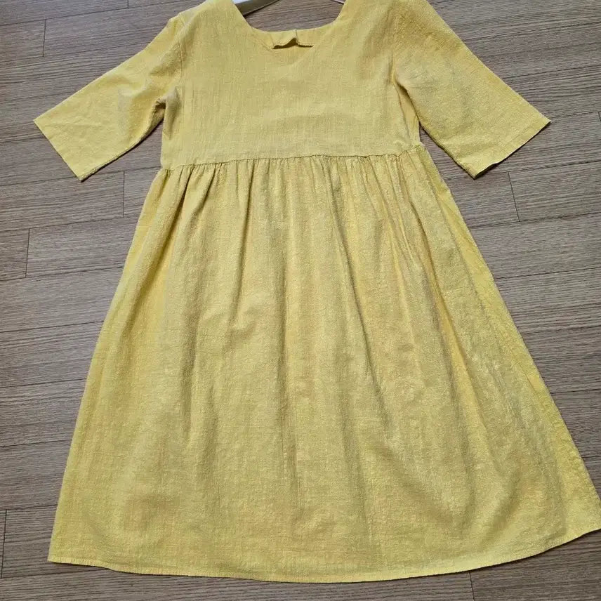 [BUNJANG] Linen V-Neck Dress / 린넨 V넥 원피스
