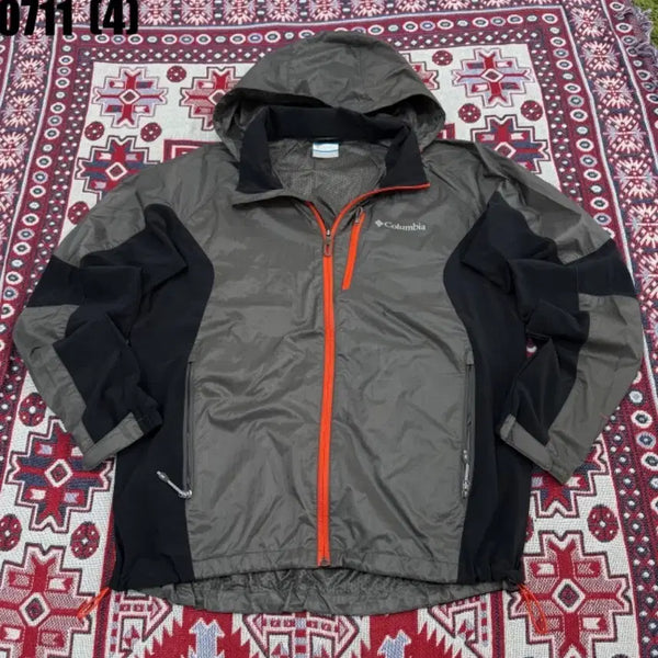 [BUNJANG] Columbia Hooded Windbreaker Jacket / 컬럼비아 후드 바람막이 자켓
