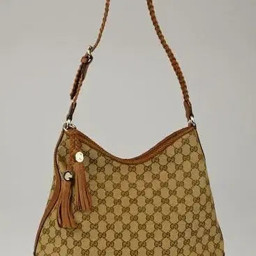 [BUNJANG] Gucci 250706 GG Logo Marrakech Canvas Tassel Hobo Bag / 구찌 250706 GG로고 마라케시 캔버스 테슬 호보백