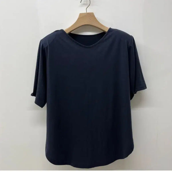 [BUNJANG] Antique J Anpa Mumuti Navy T-Shirt / 엔티크제이 안파 무무티 네이비