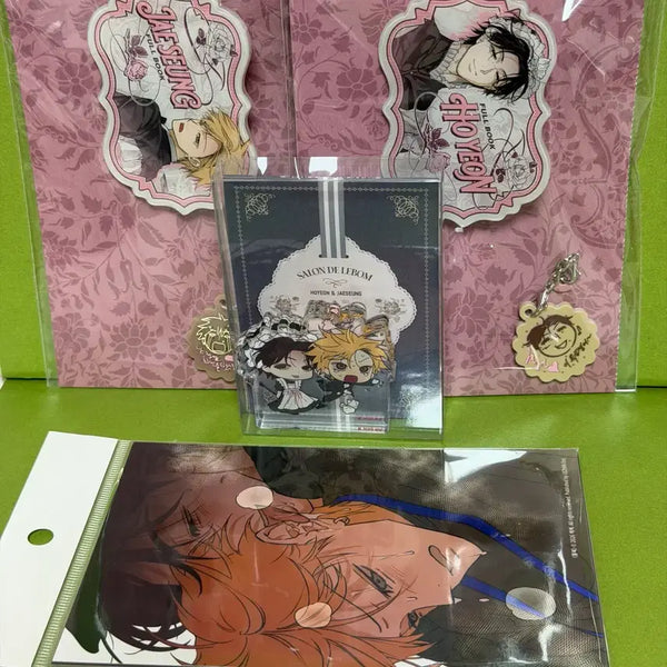 [BUNJANG] Salondebon Full Book SD Couple Acrylic Block Name Plate with 2 types of Photo Prints / 살롱드르봉 풀북 SD 커플 아크릴 블록 네임 플레이트 2종 인화 사진