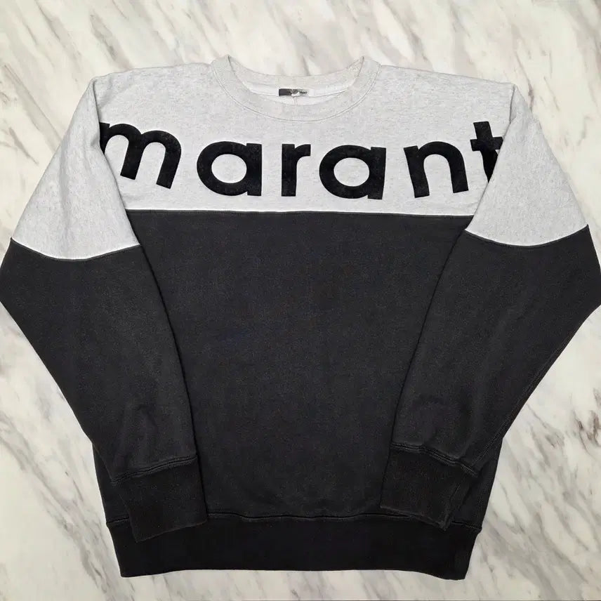 [BUNJANG] Isabel Marant Howley Two-Tone Logo Sweatshirt XL / 이자벨마랑 하울리 투톤 로고 스웻셔츠