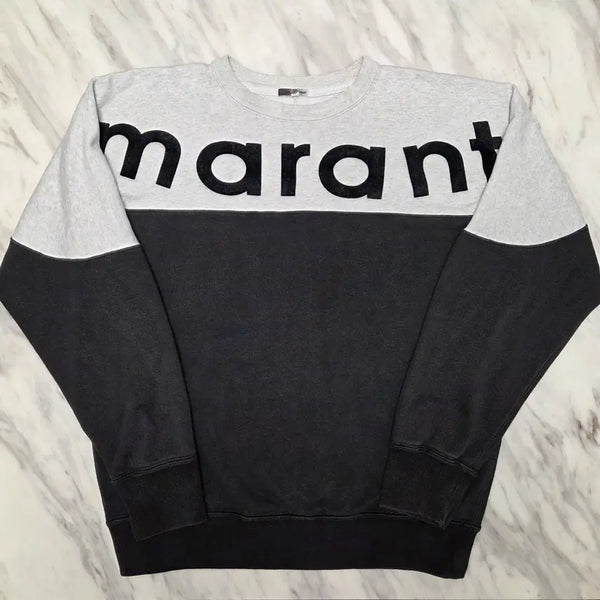 [BUNJANG] Isabel Marant Howley Two-Tone Logo Sweatshirt XL / 이자벨마랑 하울리 투톤 로고 스웻셔츠