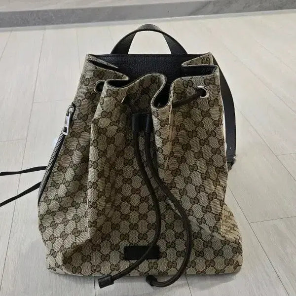 [BUNJANG] Gucci Ophidia GG Canvas Drawstring Backpack / 구찌 복조리 캔버스 백백 449175  (새상품)
