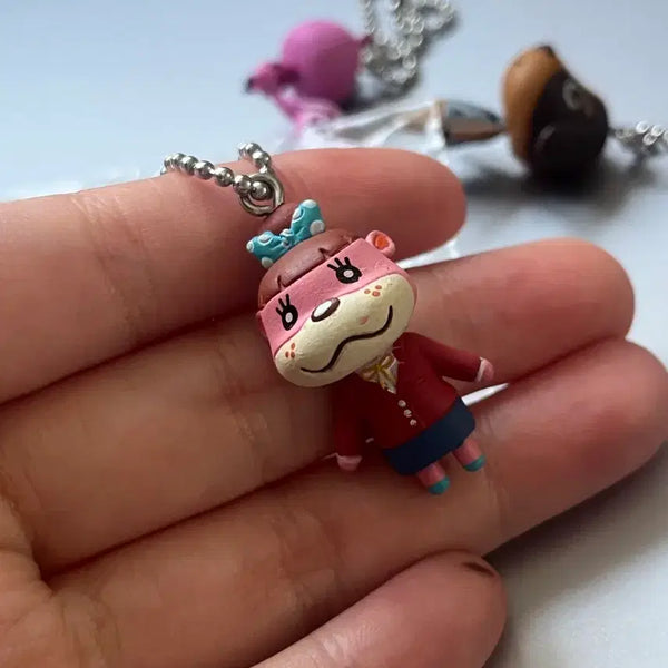 [BUNJANG] Classic Animal Crossing Somi Figure Keychain / 고전 동물의숲 솜이 피규어 키링