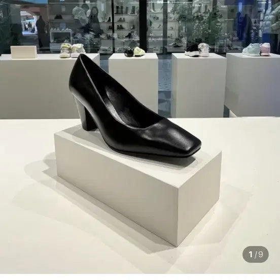 [BUNJANG] Suecommacbonnie Basic Square Pumps / 슈콤마보니 기본 스퀘어 펌프스 240