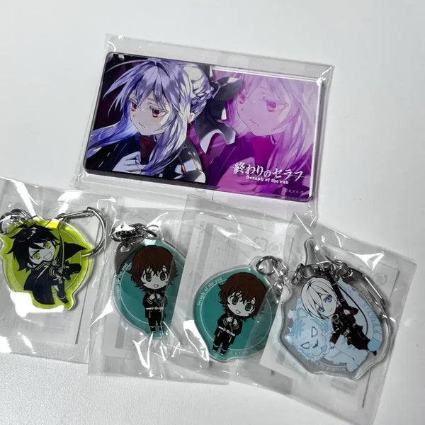 [BUNJANG] Seraph of the End Kuji Acrylic Stand & Keychain Bundle Set / 종말의 세라프 쿠지 시노아 유우 요이치 신야 아크릴, 키링 일괄