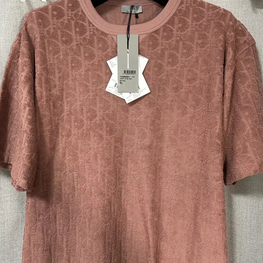 [BUNJANG] Dior Oblique Terry Short Sleeve T-Shirt / 백화점 구매)디올 오블리크 테리 반팔