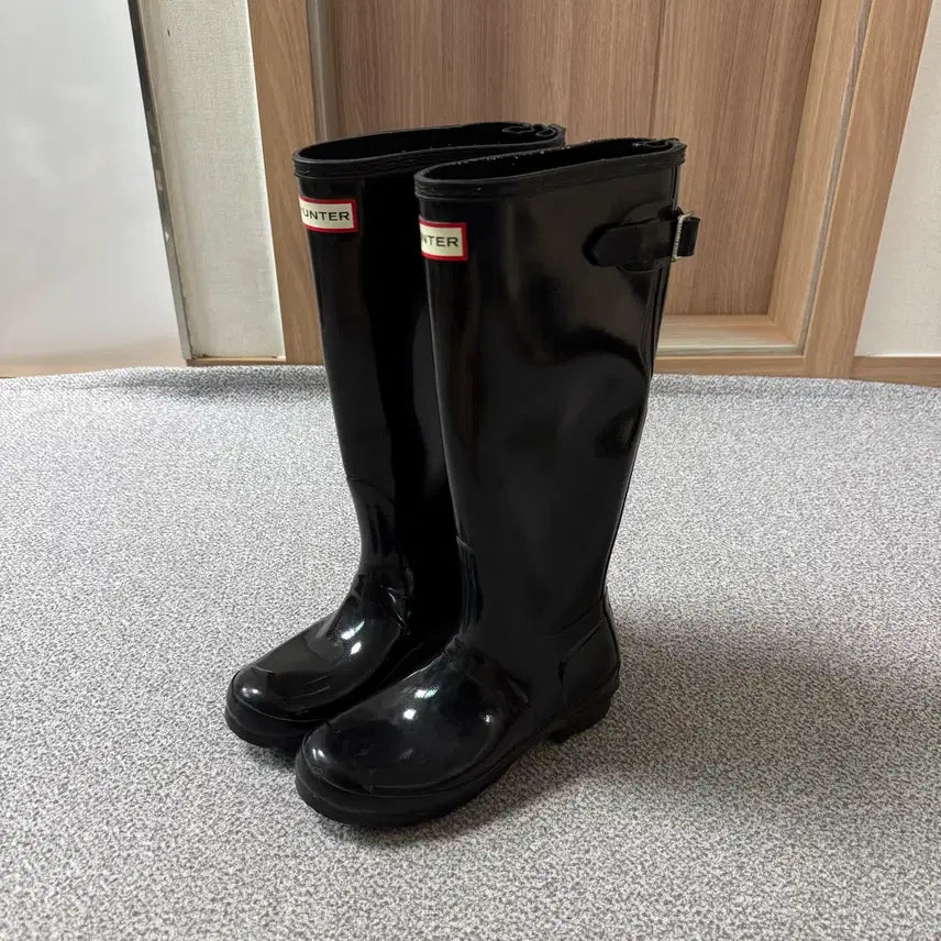[BUNJANG] Hunter Original Tall Gloss Rain Boots Black / [정가 14만원] HUNTER 헌터 오리지널 톨 글로스 레인부츠 230