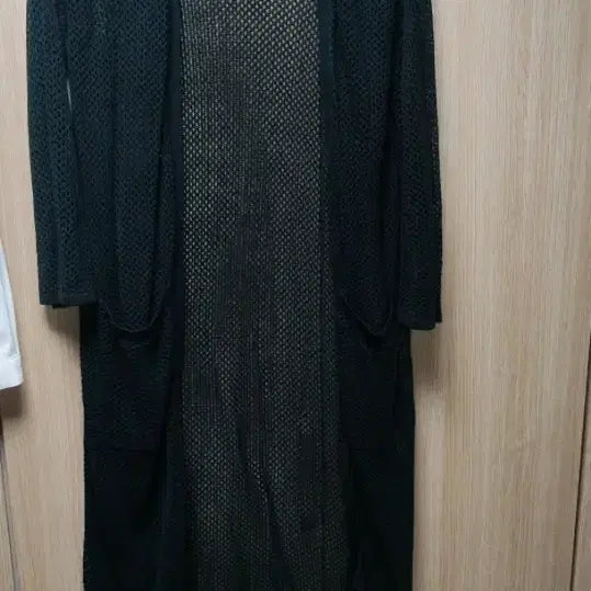 [BUNJANG] Black Mesh Knit Long Cardigan / 최종가격내림)블랙 망사니트 롱 가디건 새제품